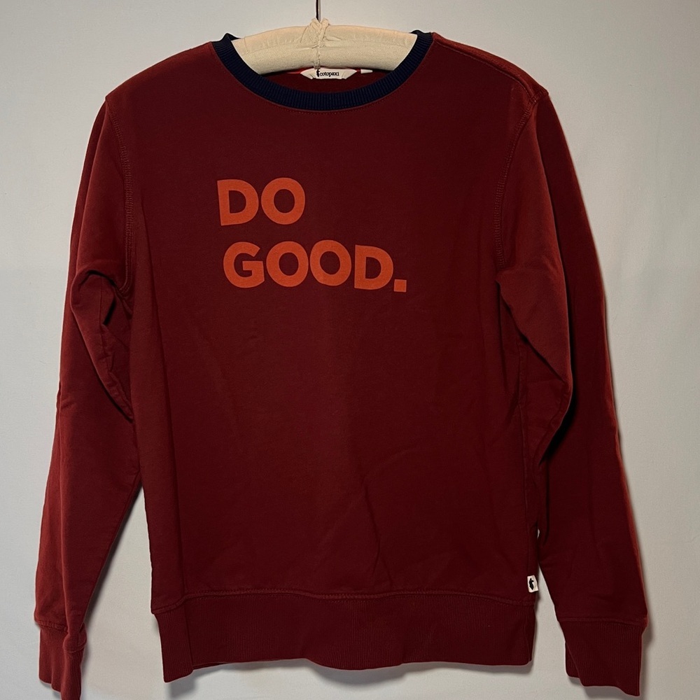 Cotopaxi Youth Crew Sweatshirt-Maroon -Size Large